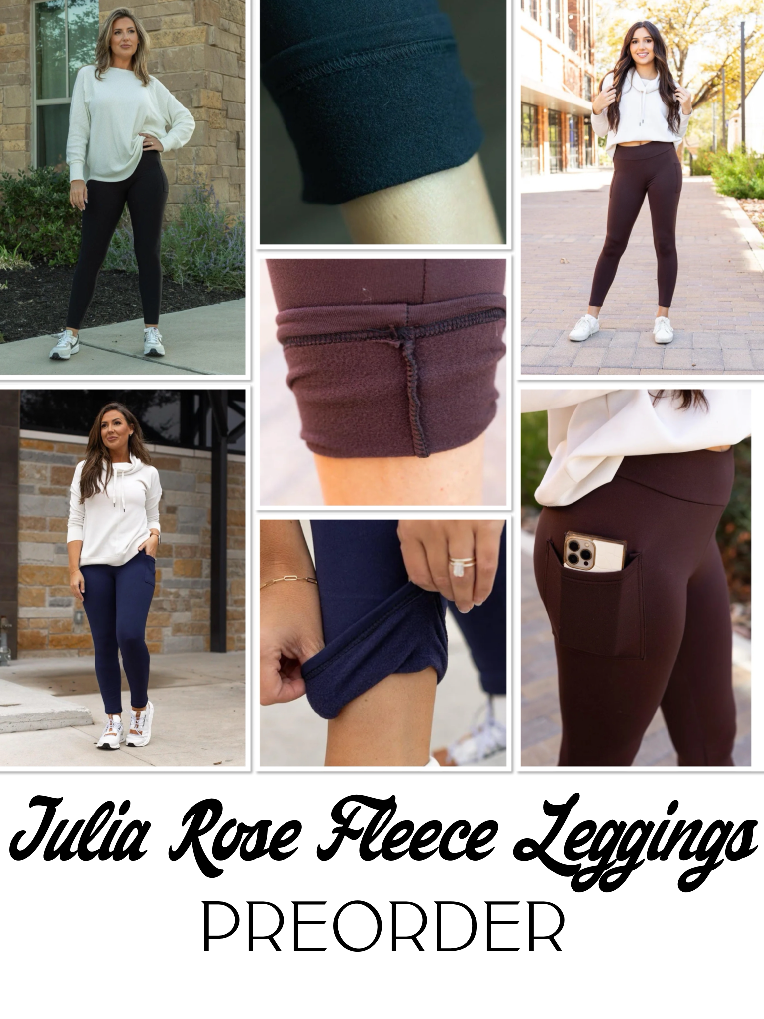 Preorder Julia Rose FLEECE Leggings