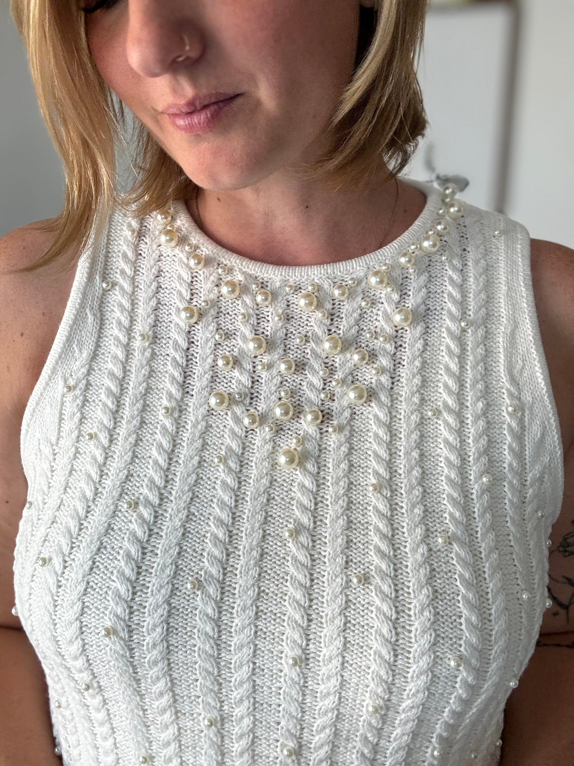 Pearl Knit Vest