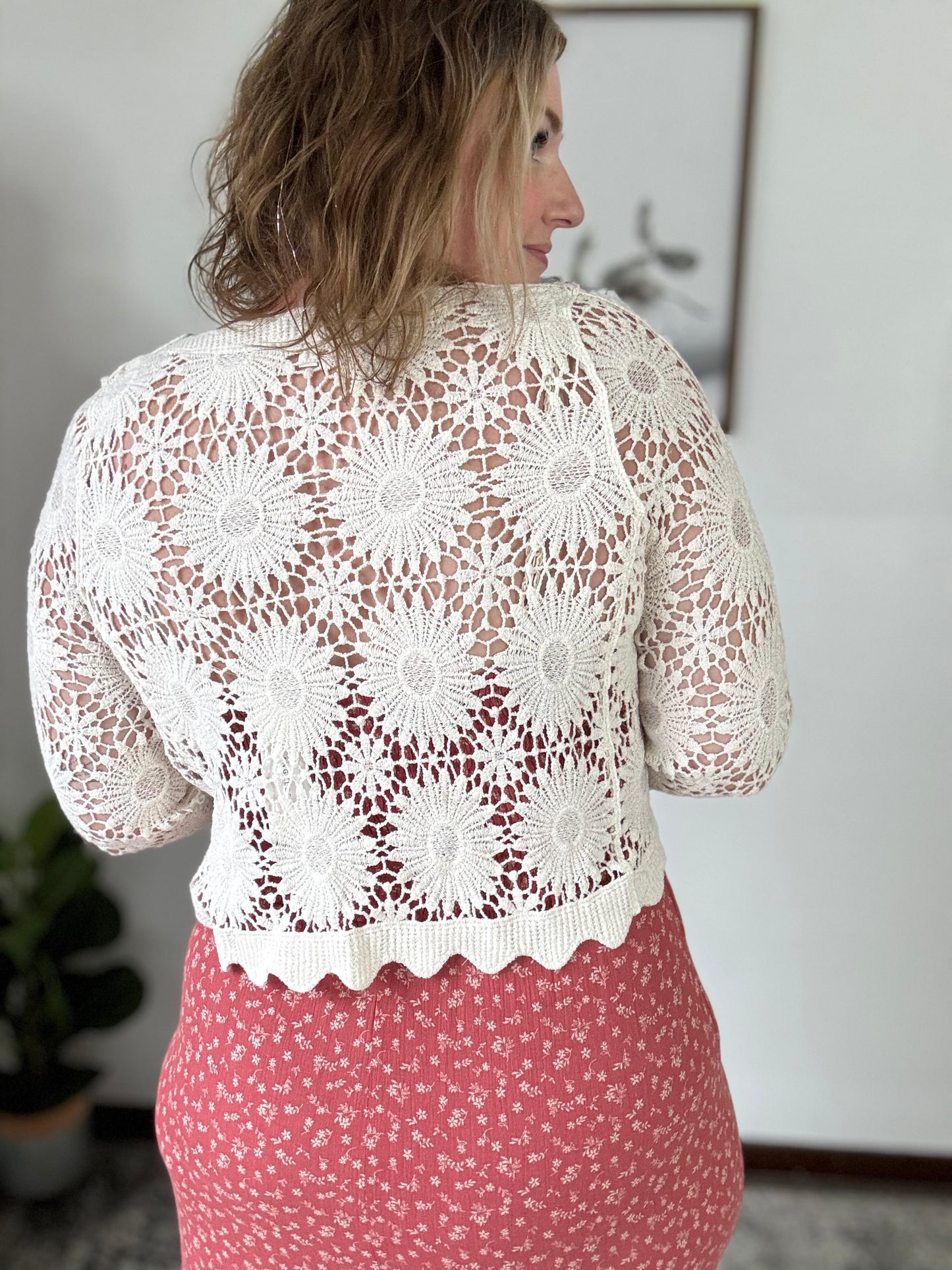 Sunflower Crochet Cardi