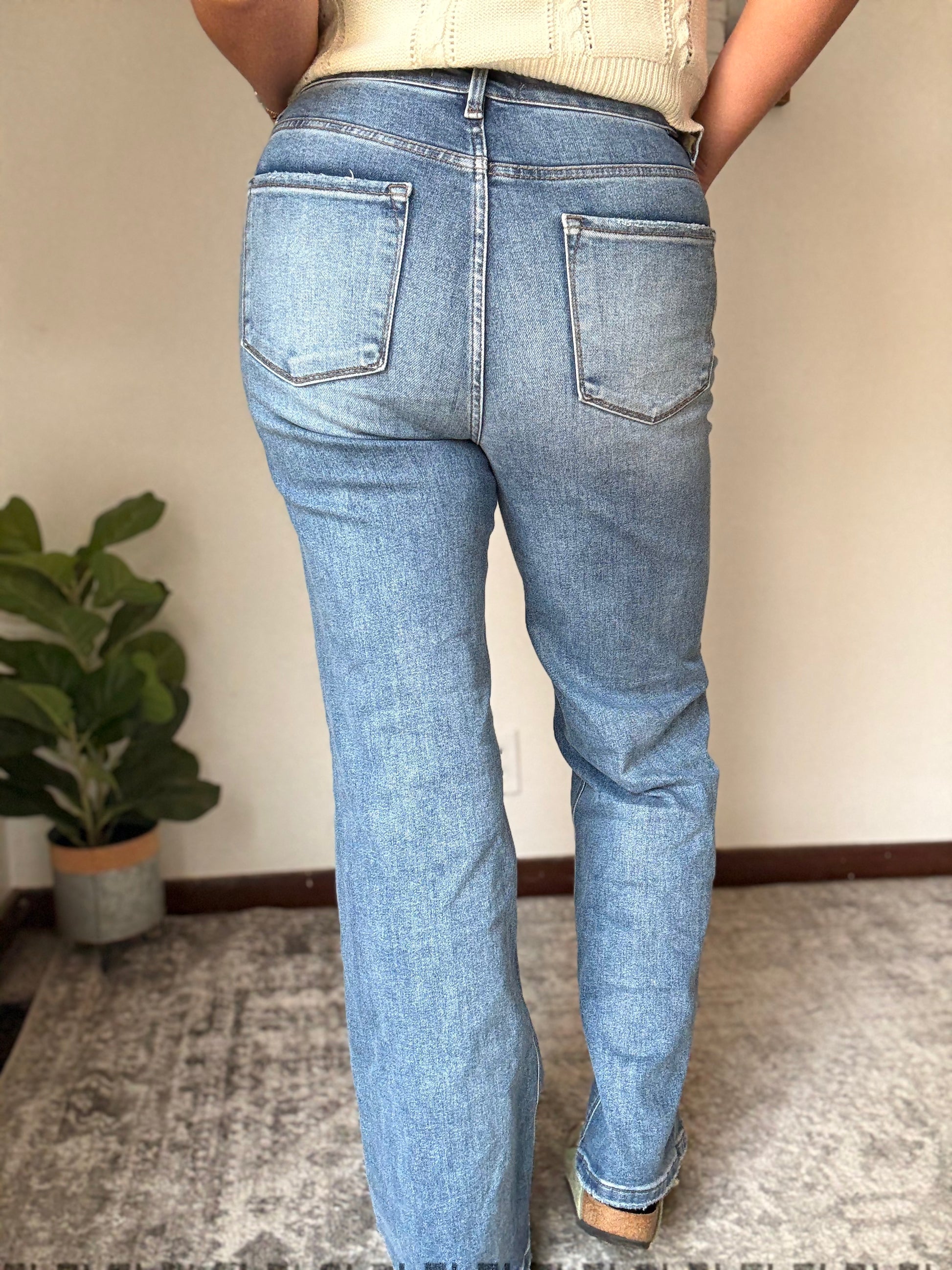 Risen So-Cal Distressed Wide Legs