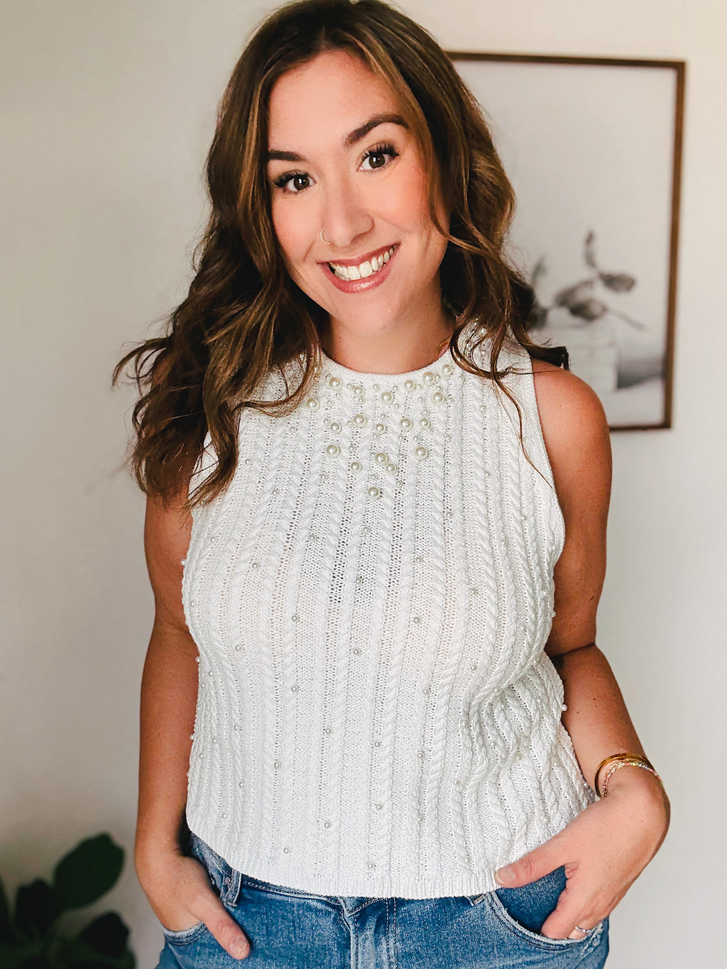 Pearl Knit Vest