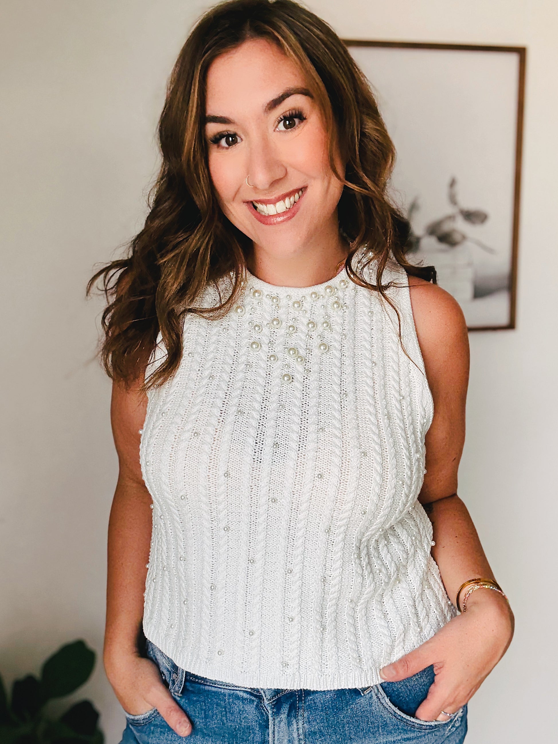Pearl Knit Vest
