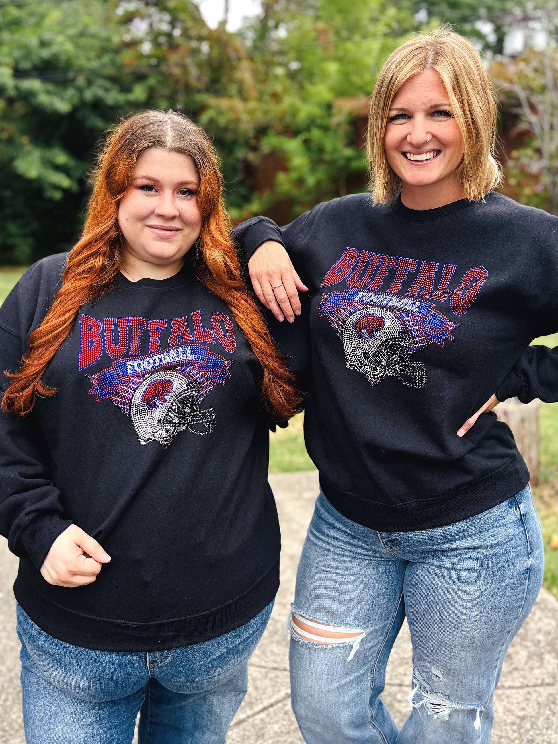 Buffalo Football Bling Sweatshirt