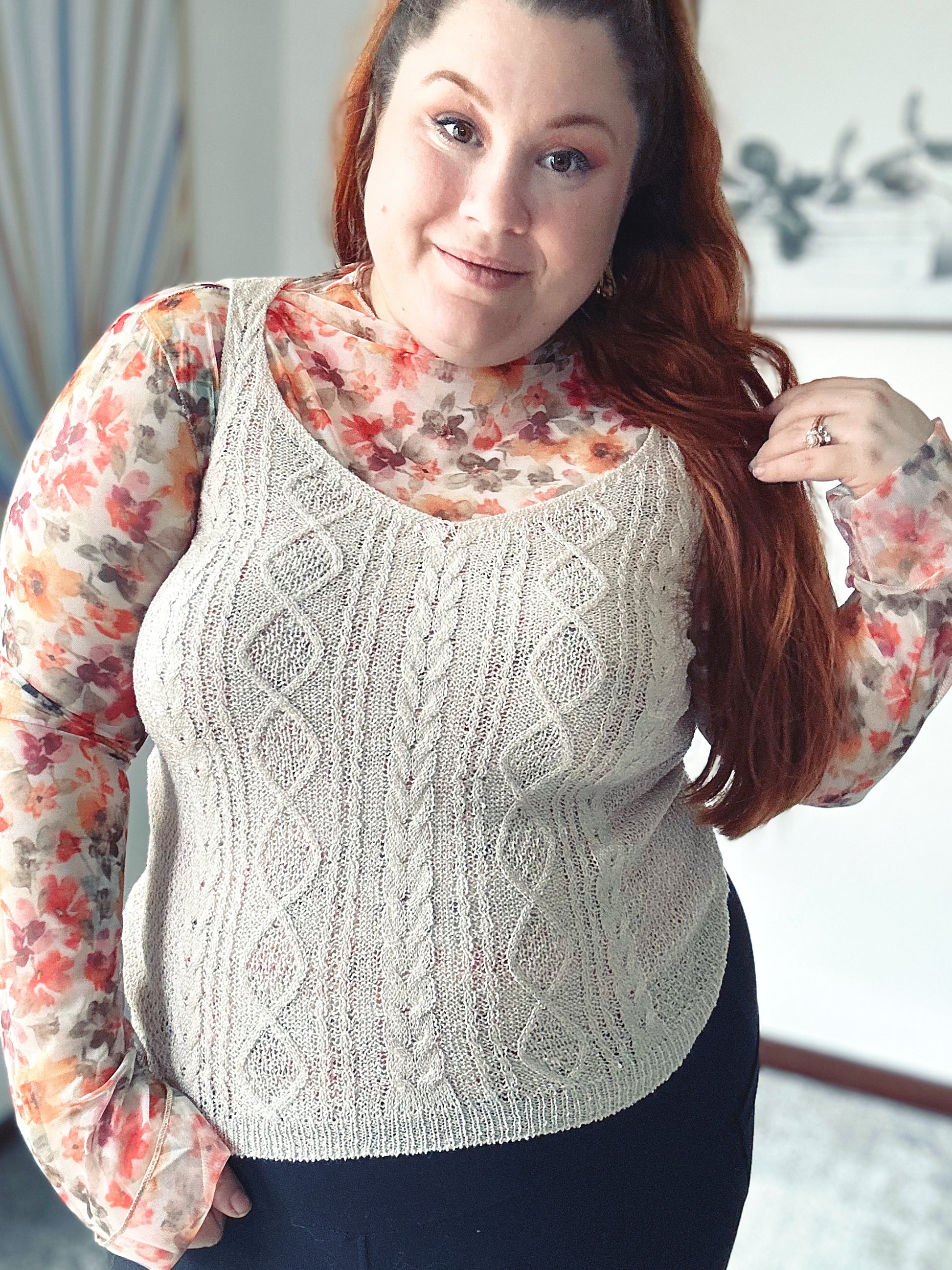 Cable Knit Tank Top