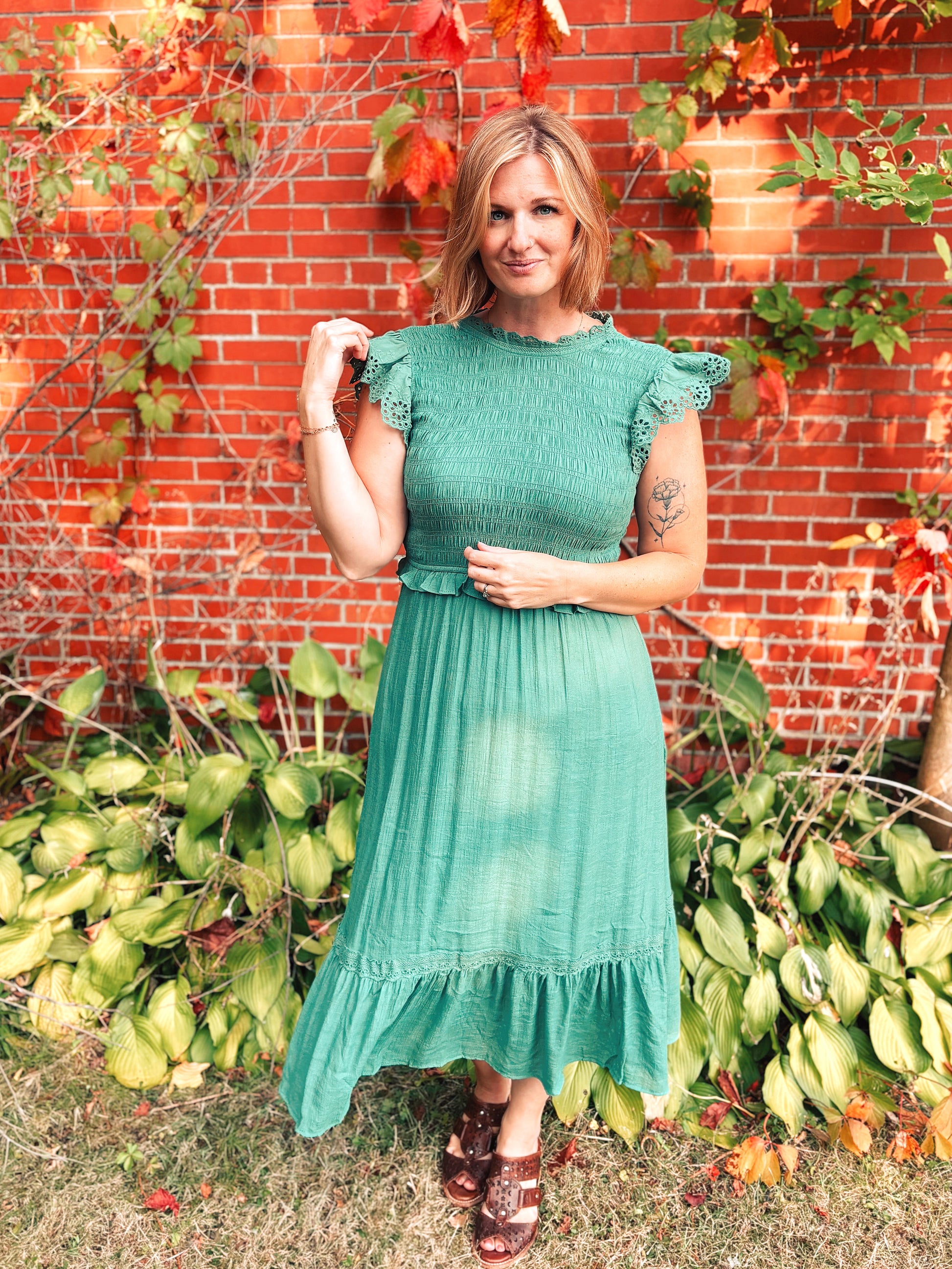 Butterfly Eyelet Dress