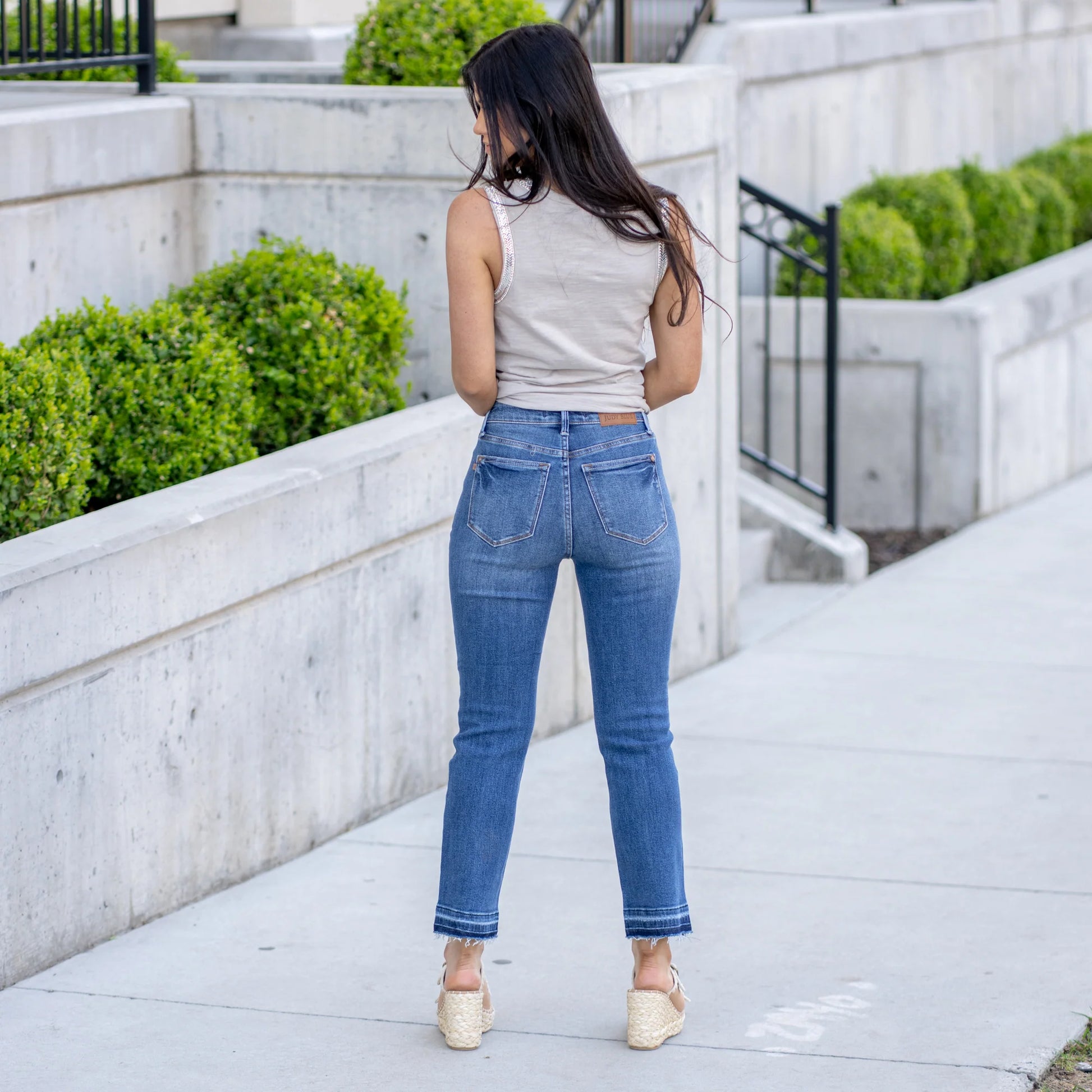 Judy Blue Crop Kick Flare Jeans