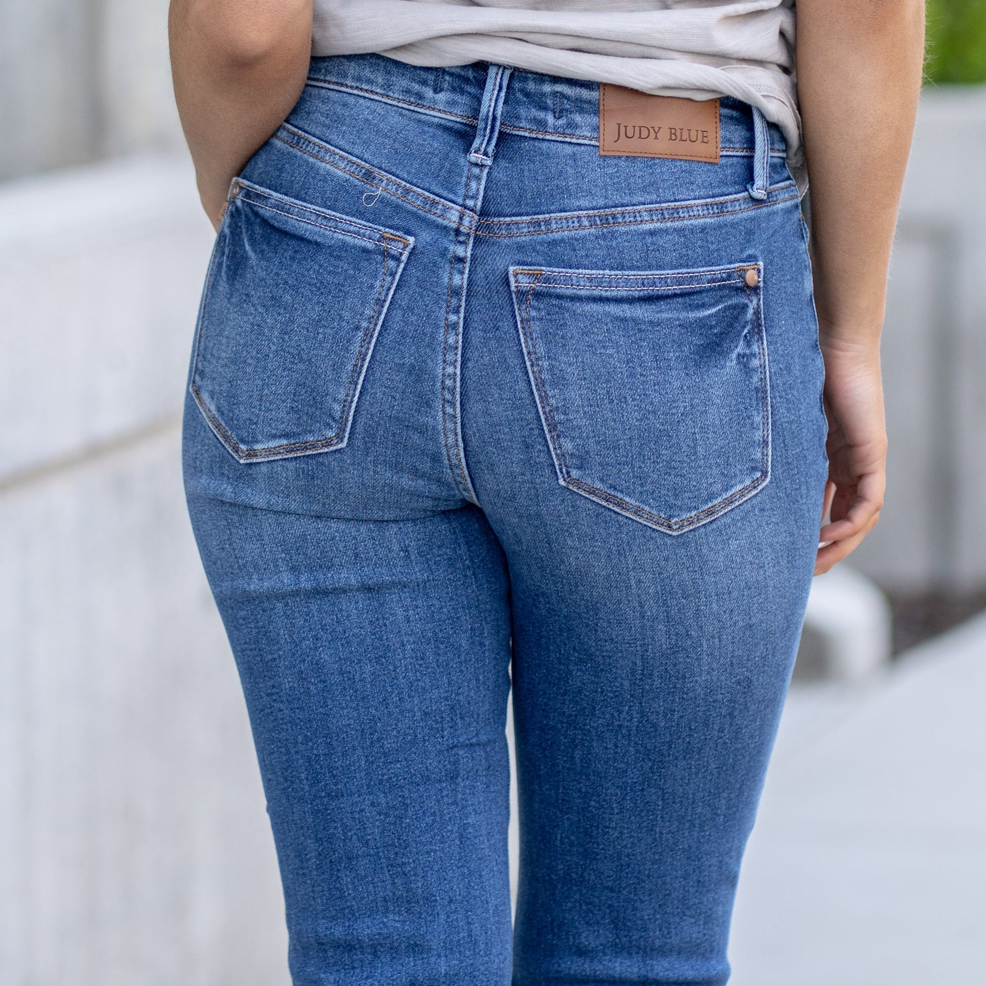 Judy Blue Crop Kick Flare Jeans
