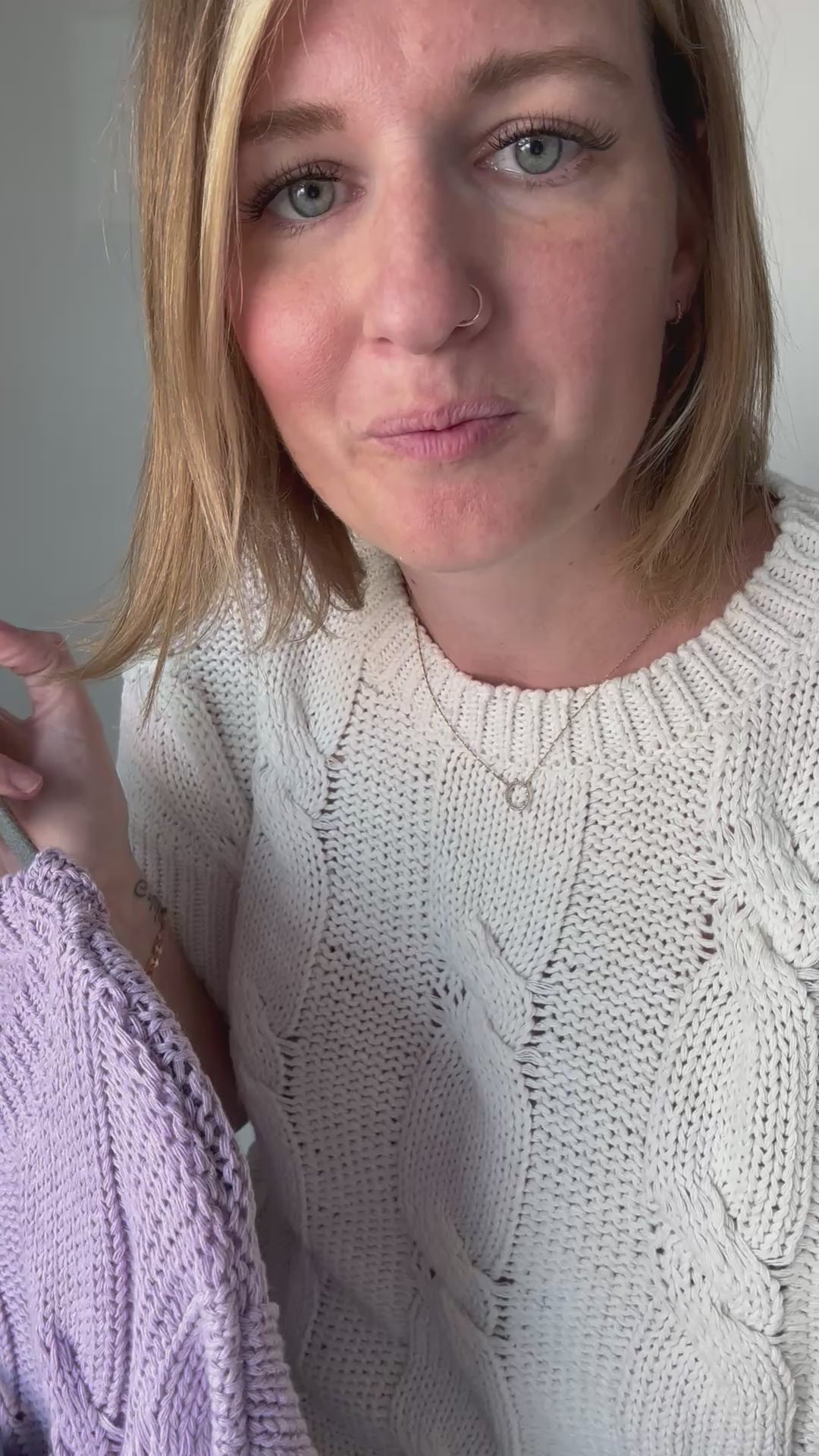 Chunky Cable Knit Top