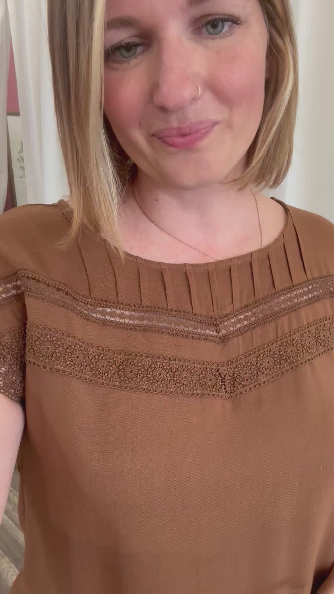 Sedona Lace Trim Top