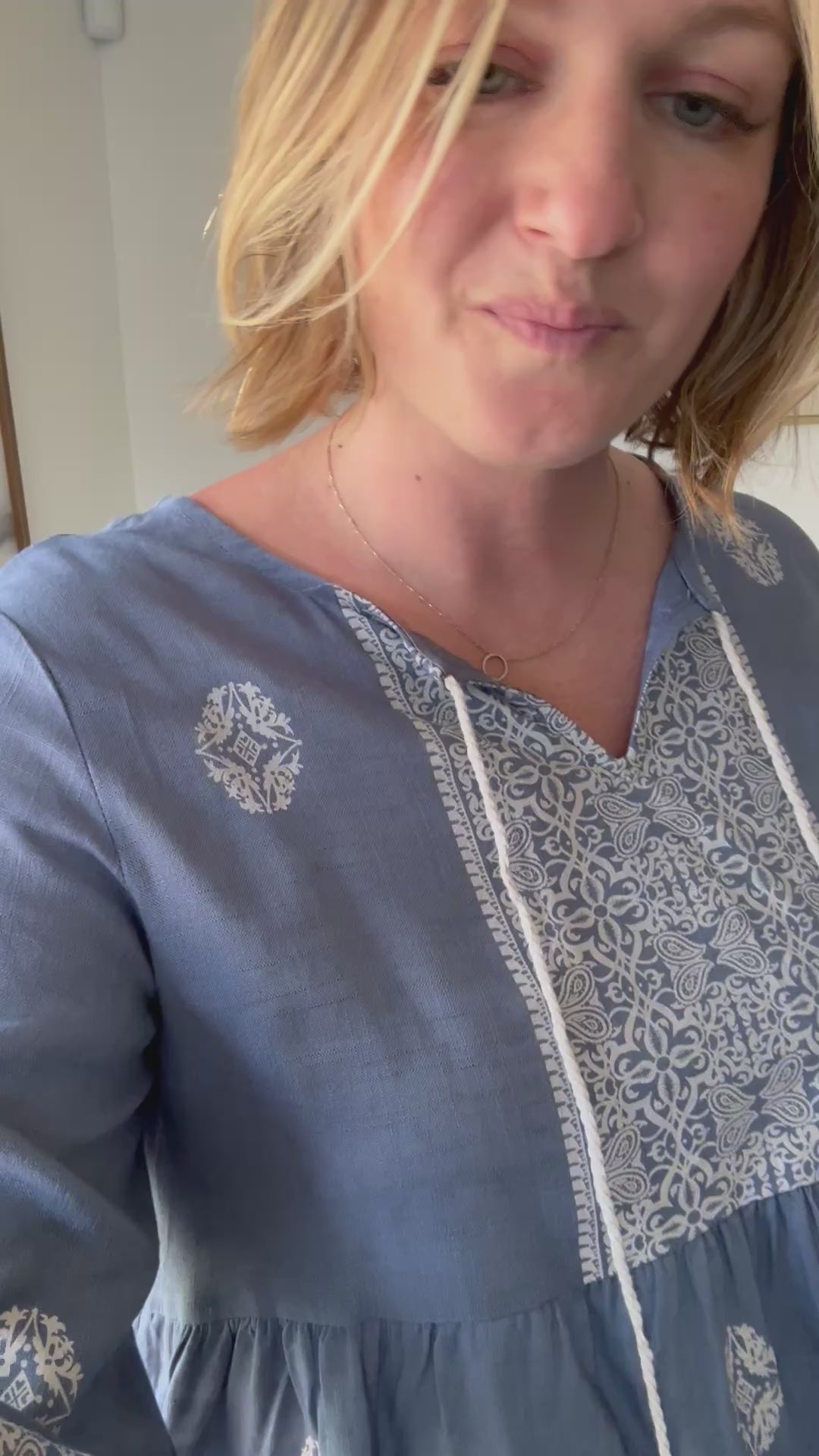Sky Stitch Top