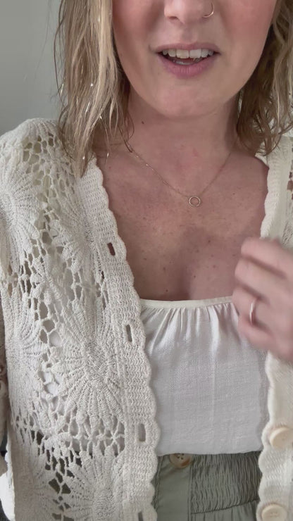 Sunflower Crochet Cardi