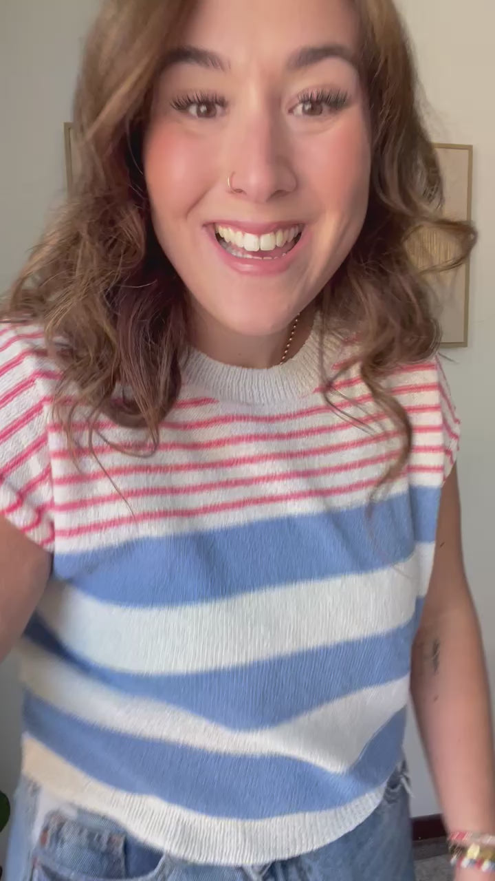 All Stripes Knit Top
